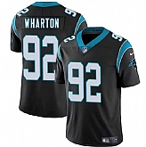 Men & Women & Youth Carolina Panthers #92 Tershawn Wharton Black 2025 Vapor Limited Stitched Jersey,baseball caps,new era cap wholesale,wholesale hats